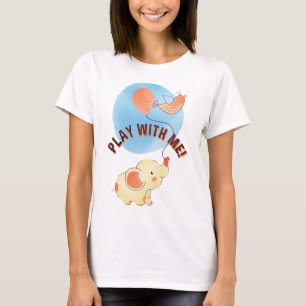 T-shirt éléphant avec ballon