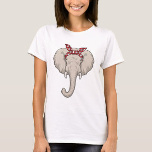 T-shirt Eléphant avec Bandana