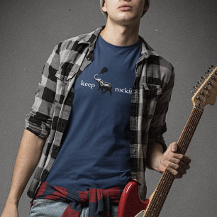T-shirt éléphant avec guitare rock dans son coffre, rocki