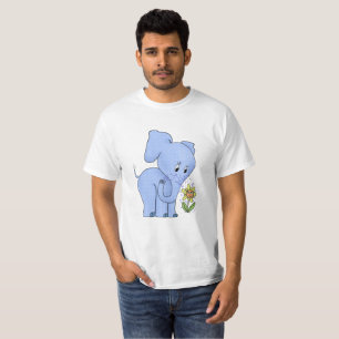 T-shirt Éléphant avec la fleur