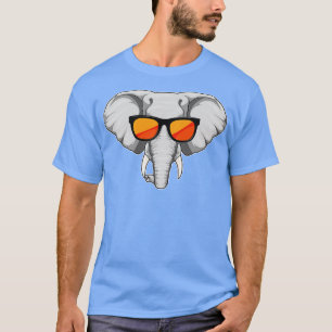 T-shirt Eléphant avec lunettes de soleil