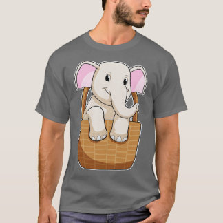 T-shirt Eléphant avec panier