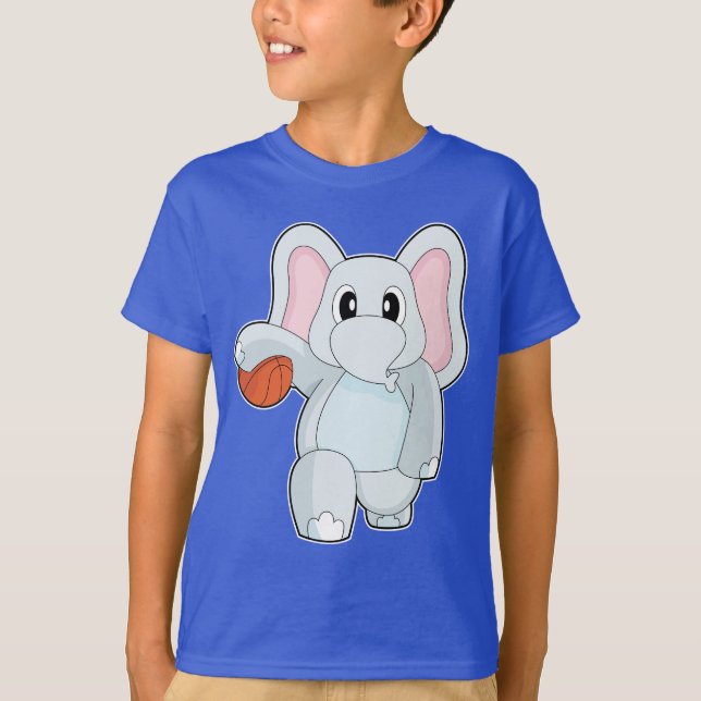 T-shirt Elephant Basketball player Basketball (Devant)