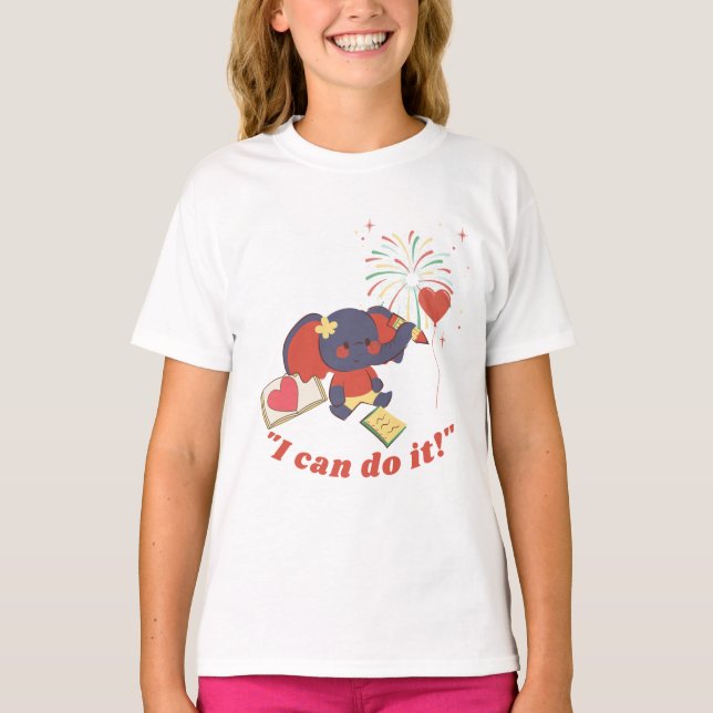 T-shirt éléphant bébé (Devant)
