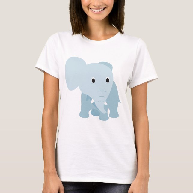 T-shirt Eléphant Bébé mignon (Devant)