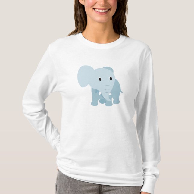 T-shirt Eléphant Bébé mignon (Devant)