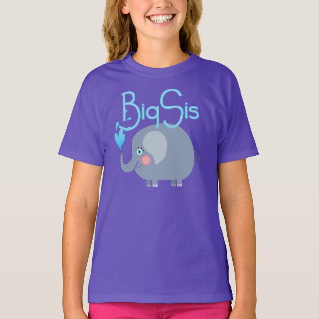 T-shirt Elephant Big Sis (Devant)