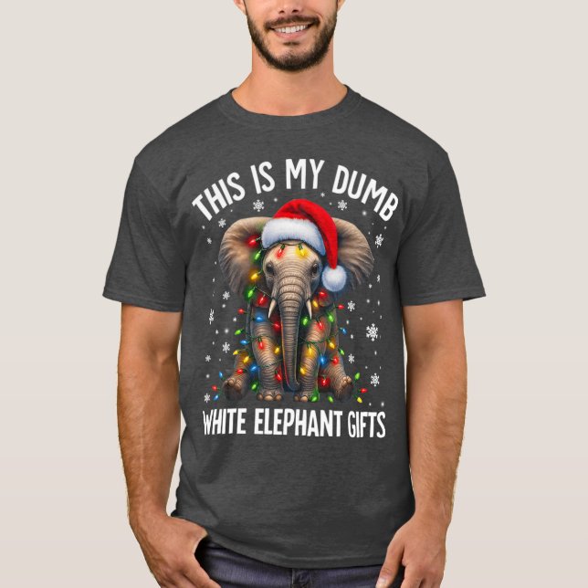 T-shirt Éléphant Blanc Pour Pyjamas Moins de 15 20 - class (Devant)
