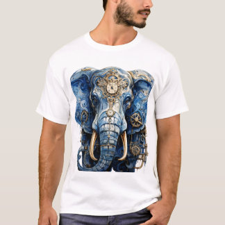 T-shirt éléphant bleu