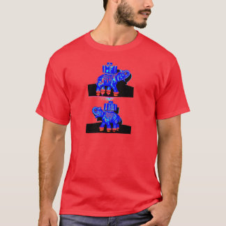 T-shirt Éléphant bleu