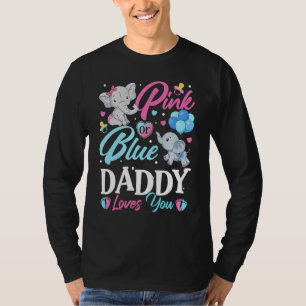 T-shirt Elephant bleu rose papa t'aime Grossesse Revea