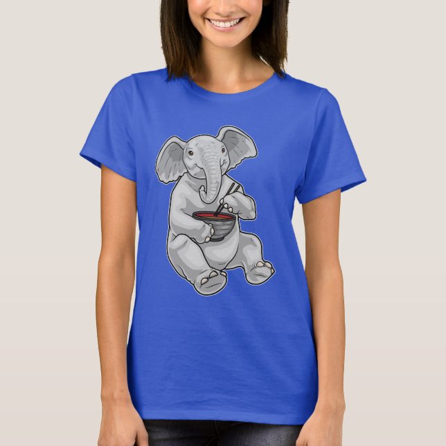 T-shirt Elephant Bowl Ramen (Devant)