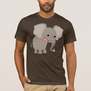 T-shirt Eléphant Cartoon Rire