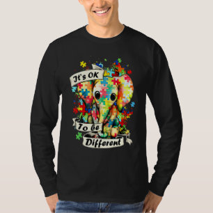 T-shirt Elephant C'est bien d'être différent Autisme Maman