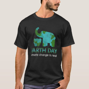 T-shirt Elephant Changement climatique Protéger l'heure de