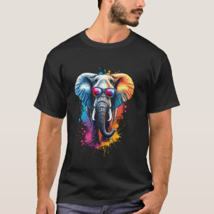 T-shirt Éléphant coloré