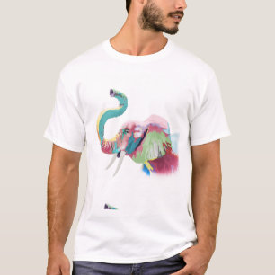 T-shirt Eléphant coloré cool tendance