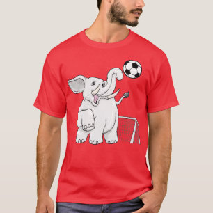 T-shirt Eléphant comme joueur avec balle 2