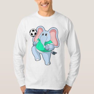 T-shirt Elephant comme joueur de football avec Soccer.PNG