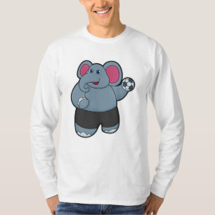 T-shirt Elephant comme joueur de handball avec Handball