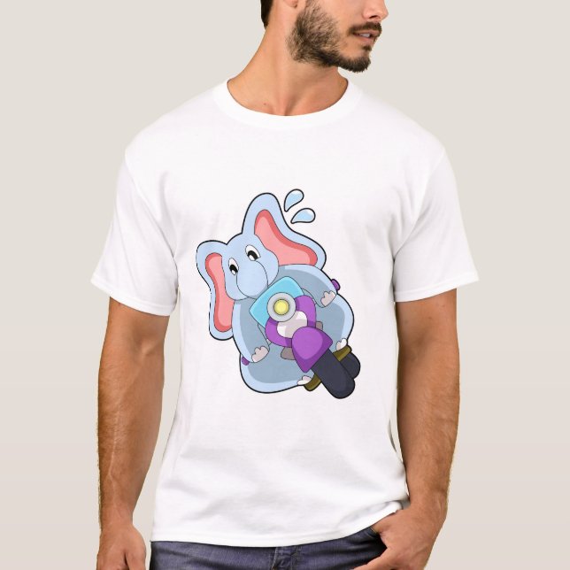 T-shirt Elephant comme vélo avec moto.PNG (Devant)