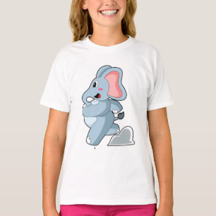 T-shirt Eléphant coureur