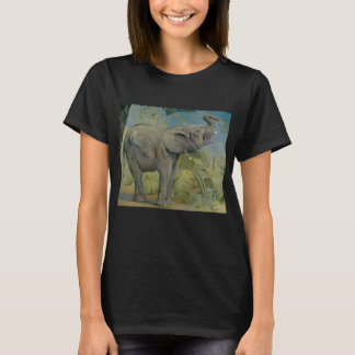 T-shirt Éléphant d'Afrique vintage dans la jungle, EJ Detm