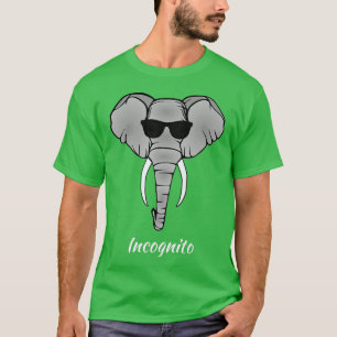 T-shirt Elephant Dans Le Mauvais Masquage Incognito