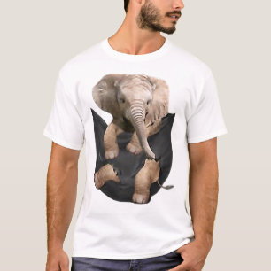 T-shirt Elephant Dans Les Cadeaux De Poche Drôle Elephant