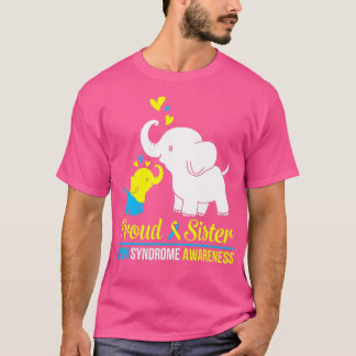 T-shirt Elephant Danse Ensemble Fière Soeur Syndrome De Do