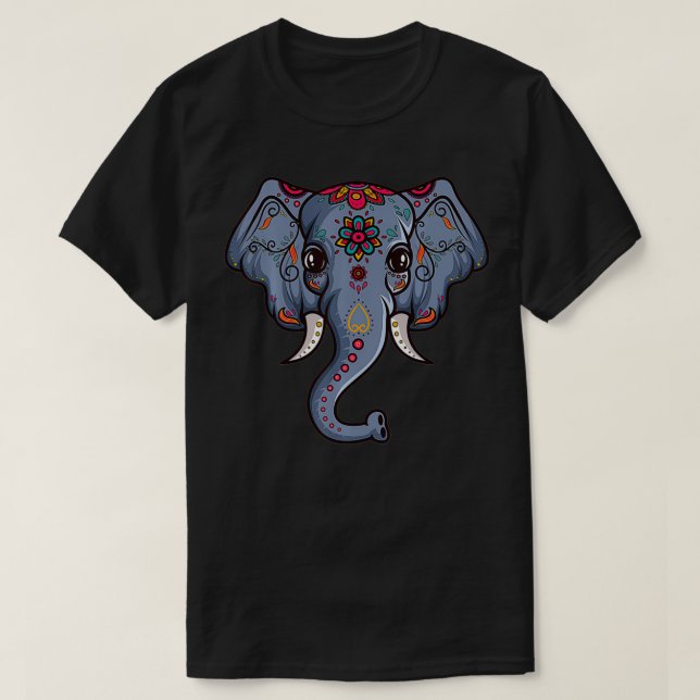 T-shirt Eléphant d'Asie indien (Design devant)