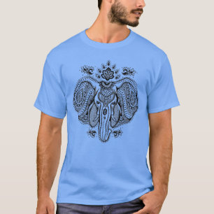 T-shirt Éléphant d'Asie vintage inspiré