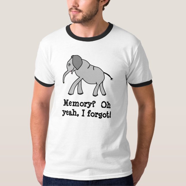 T-shirt Éléphant de bande dessinée (Devant)