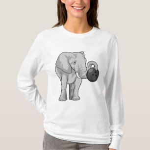 T-shirt Éléphant de bowling