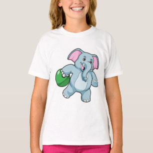 T-shirt Éléphant de bowling
