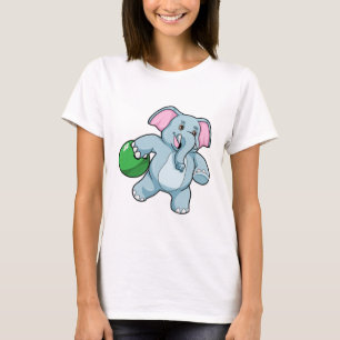 T-shirt Éléphant de bowling