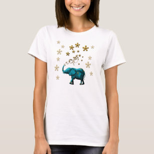 T-shirt Éléphant de bulle de parties scintillantes