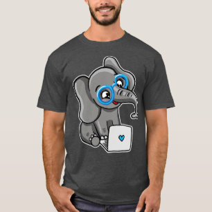 T-shirt Eléphant de codage