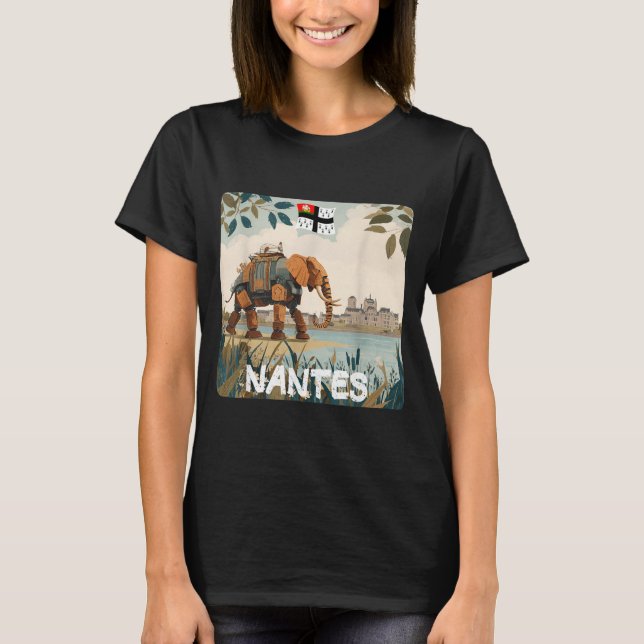 T-shirt Éléphant de Nantes Graphique Incroyable pour Garço (Devant)