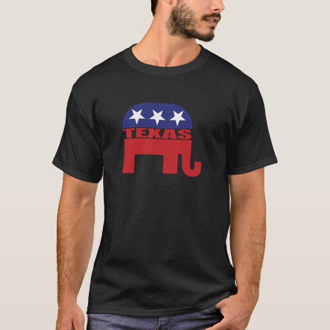 T-shirt Éléphant de républicain du Texas (Devant)