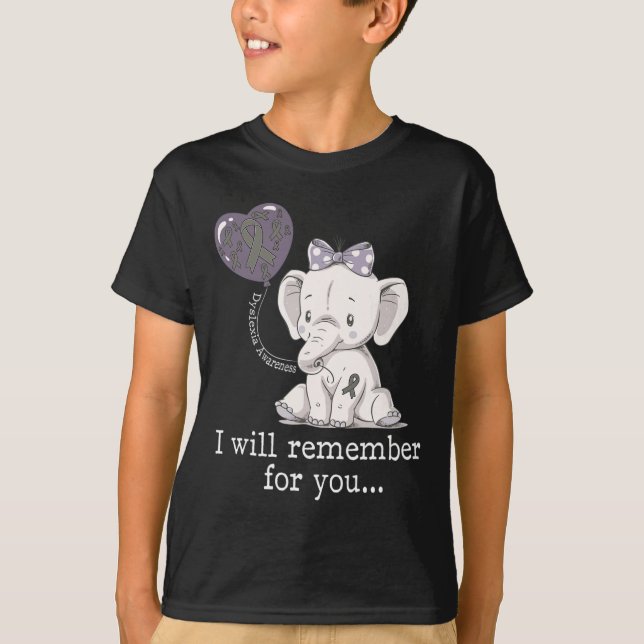 T-shirt Eléphant de sensibilisation (Devant)