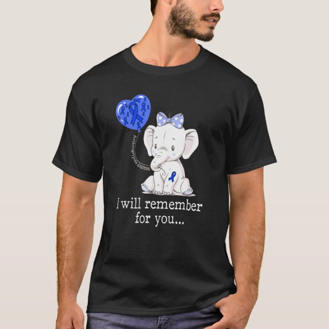 T-shirt Éléphant de sensibilisation à l'arthrogrypose (Devant)