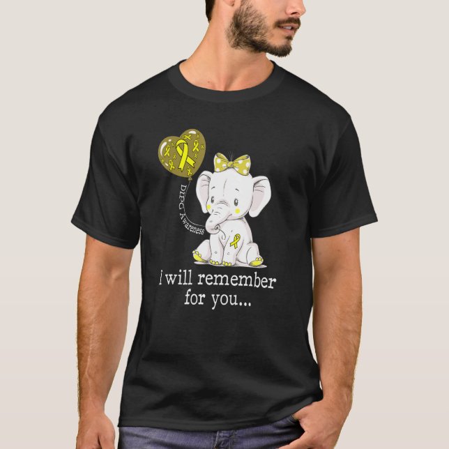 T-shirt Eléphant de sensibilisation au trempage (Devant)