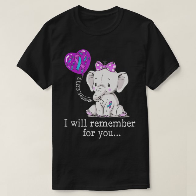 T-shirt Eléphant de sensibilisation aux maladies infectieu (Design devant)