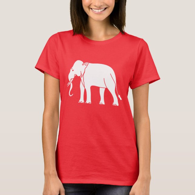 T-shirt Éléphant de Siamese (Devant)