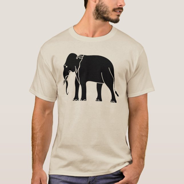 T-shirt Éléphant de Siamese (Devant)