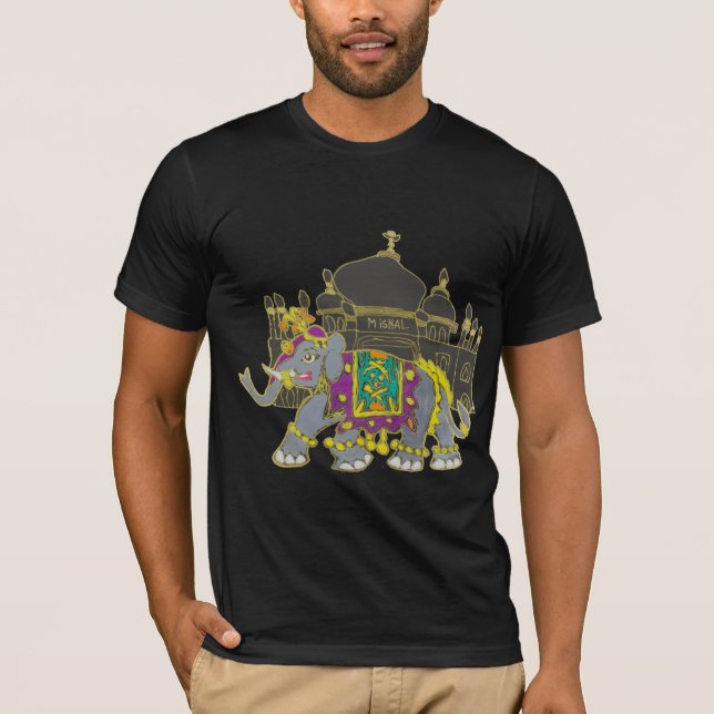 T-shirt Éléphant de Taj (Devant)