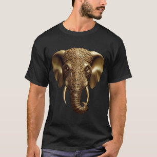 T-shirt Éléphant Doré