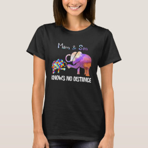T-shirt Éléphant Drôle Autisme Mère Et Fils Ne Connaît Auc