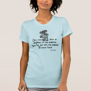 T-shirt Éléphant drôle de KRW dans la citation de Grouc